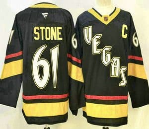 Vegas Golden Knights #61 Mark Stone Black Reverse Retro Authentic Jersey