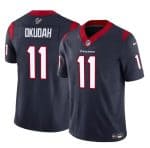 Houston Texans #11 Jeff Okudah Navy 2024 F.U.S.E. Vapor Untouchable Stitched Jersey