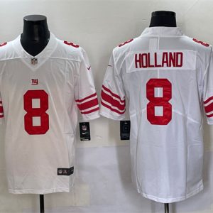 New York Giants #8 Jevon Holland White 2025 Vapor Untouchable Limited Football Stitched Jersey