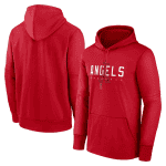 Los Angeles Angels Red Pregame Performance Pullover Hoodie