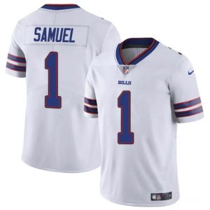 Buffalo Bills #1 Curtis Samuel White Vapor Untouchable Limited Stitched Jersey