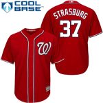 Washington Nationals #37 Stephen Strasburg Red Cool Base Stitched Jersey