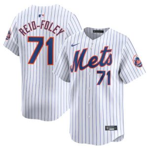 New York Mets #71 Sean Reid-Fole White 2024 Home Limited Stitched Jersey