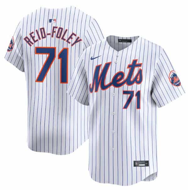 New York Mets #71 Sean Reid-Fole White 2024 Home Limited Stitched Jersey