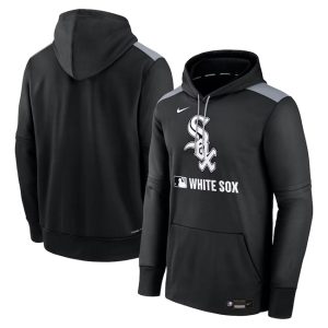 Chicago White Sox Black Collection Performance Pullover Hoodie