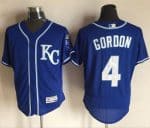 Royals #4 Alex Gordon Royal Blue Flexbase Authentic Collection Stitched Jersey