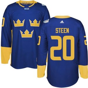 Team Sweden #20 Alexander Steen Blue 2016 World Cup Stitched Jersey