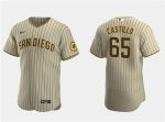 San Diego Padres #65 Jos¨¦ Castillo Tan Flex Base Stitched Jersey