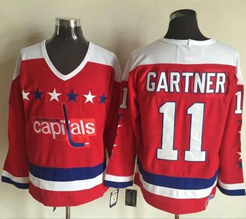 Capitals #11 Mike Gartner Red Alternate CCM Throwback Stitched Jersey