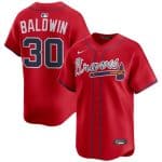 Atlanta Braves #30 Drake Baldwin Red 2025 Alternate Limited Stitched Jersey