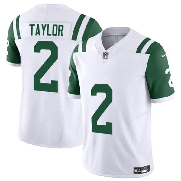 New York Jets #2 Tyrod Taylor White 2024 F.U.S.E. Classic Alternate Vapor Untouchable Limited Stitched Jersey