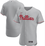 Philadelphia Phillies Grey Flex Base Stitched Jersey