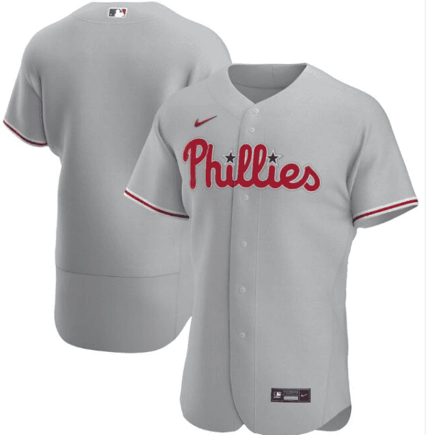 Philadelphia Phillies Grey Flex Base Stitched Jersey