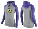 Nike Minnesota Vikings Performance Hoodie Grey Purple_2