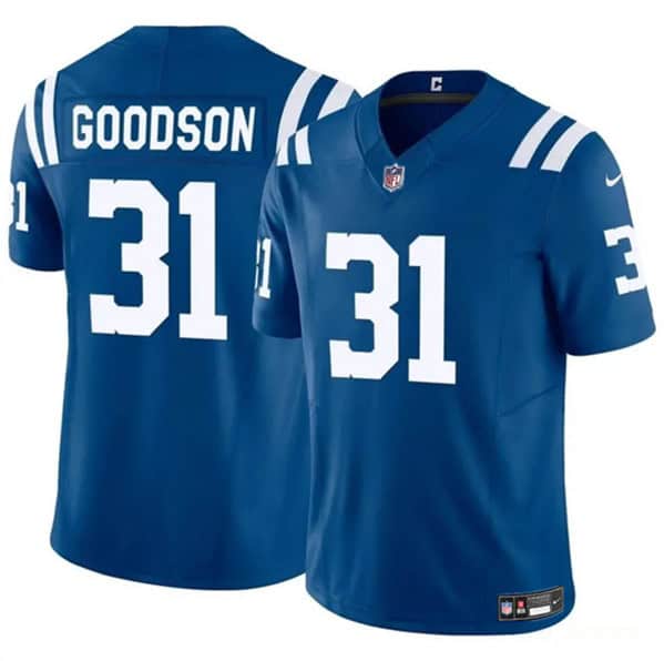 Indianapolis Colts #31 Tyler Goodson Blue 2024 F.U.S.E. Vapor Limited Stitched Jersey