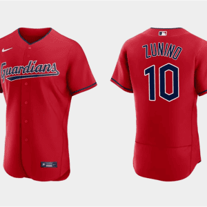 Cleveland Guardians #10 Mike Zunino Red Flex Base Stitched Jersey