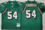 Miami Dolphins #54 Zach Thomas Aqua Throwback Stitched Football Jersey