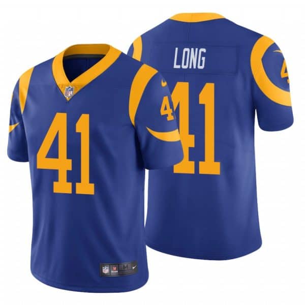 Los Angeles Rams #41 David Long Royal Blue Vapor Untouchable Limited Stitched Jersey