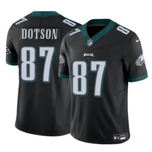 Philadelphia Eagles #87 Jahan Dotson Black F.U.S.E Vapor Untouchable Limited Stitched Jersey