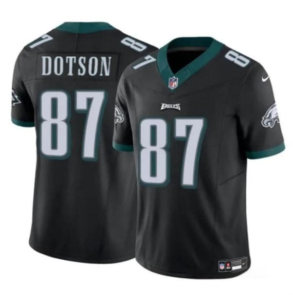 Philadelphia Eagles #87 Jahan Dotson Black F.U.S.E Vapor Untouchable Limited Stitched Jersey