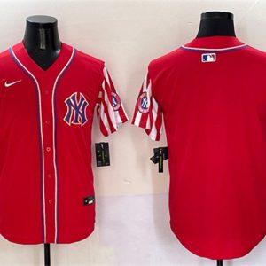 New York Yankees Blank Red American Style Limited Stitched Jersey