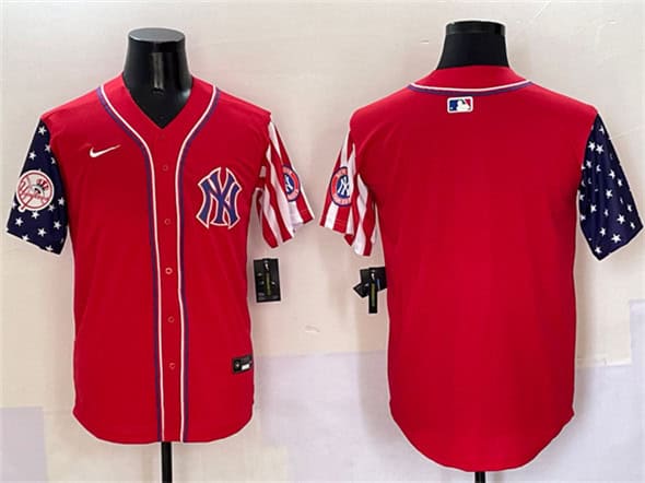 New York Yankees Blank Red American Style Limited Stitched Jersey