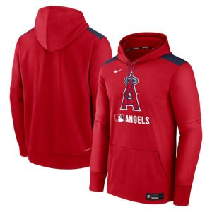 Los Angeles Angels Red Collection Performance Pullover Hoodie