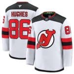 New Jersey Devils #86 Jack Hughes White 2024-25 Away Stitched Jersey
