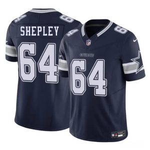 Dallas Cowboys #64 Dakoda Shepleys Navy 2025 F.U.S.E. Vapor Untouchable Limited Stitched Jersey