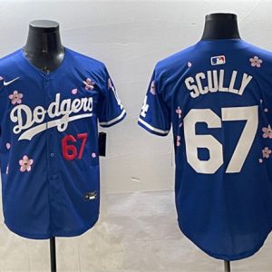 Los Angeles Dodgers #67 Vin Scully Royal 2025 Tokyo Series Limited Stitched Jersey