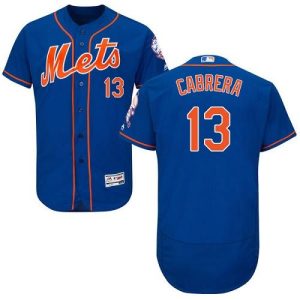 Mets #13 Asdrubal Cabrera Blue Flexbase Authentic Collection Stitched Jersey