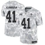 New Orleans Saints #41 Alvin Kamara 2024 F.U.S.E. Arctic Camo Salute To Service Limited Stitched Jersey