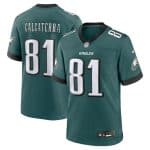 Philadelphia Eagles #81 Grant Calcaterra Midnight Green Vapor Stitched Limited Jersey