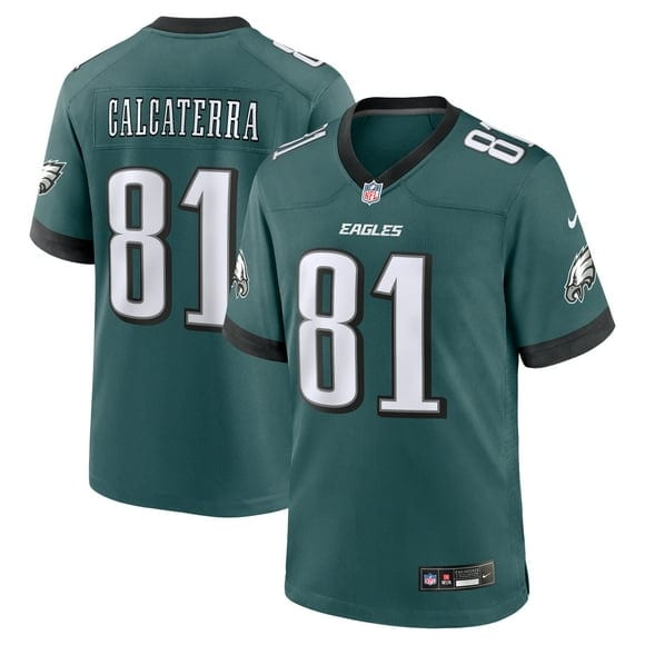 Philadelphia Eagles #81 Grant Calcaterra Midnight Green Vapor Stitched Limited Jersey