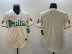 Philadelphia Phillies Blank Cream Phanatic Limited Stitched Jersey