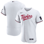 Minnesota Twins Blank White 2023 Home Team Flex Base Stitched Jersey