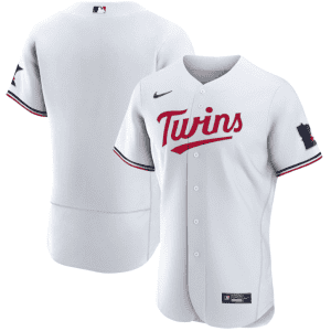Minnesota Twins Blank White 2023 Home Team Flex Base Stitched Jersey