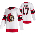 Ottawa Senators #17 Zack MacEwen White Stitched Jersey