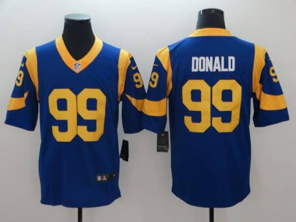 Los Angeles Rams #99 Aaron Donald Royal Blue Vapor Untouchable Limited Stitched Jersey