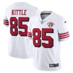 San Francisco 49ers #85 George Kittle White 2021 75th Anniversary Vapor Untouchable Limited Stitched Jersey