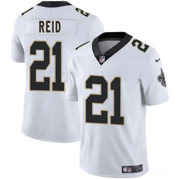 New Orleans Saints #21 Justin Reid White 2025 Vapor Limited Stitched Jersey