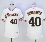 Giants #40 Madison Bumgarner White Flexbase Authentic Collection Cooperstown Stitched Jersey