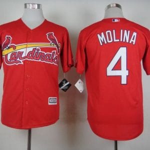 Cardinals #4 Yadier Molina Red Cool Base Stitched Jersey