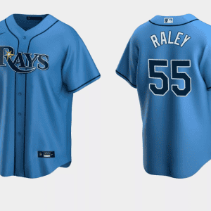 Tampa Bay Rays #55 Luke Raley Light Blue Cool Base Stitched Jersey