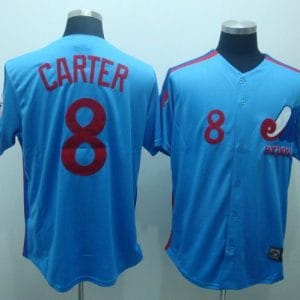 Mitchell And Ness Expos #8 Gary Carter Blue Stitched Throwback Jersey