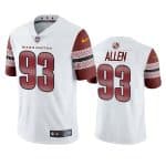 Washington Commanders #93 Jonathan Allen White Vapor Untouchable Stitched Football Jersey