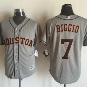 Astros #7 Craig Biggio Grey New Cool Base Stitched Jersey