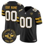 Pittsburgh Steelers Throwback 1933 Patch black Vapor Limited All Stitched Jerseys