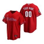 Philadelphia Phillies Active Player Custom Red World Series Cool Base Stitched Jersey