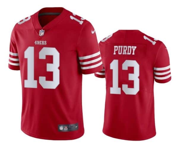 San Francisco 49ers #13 Brock Purdy Red Vapor Untouchable Limited Stitched Jersey